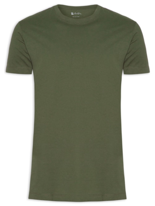 Camiseta Masculina Malha Pima - Verde Camiseta Masculina Malha Pima - Verde