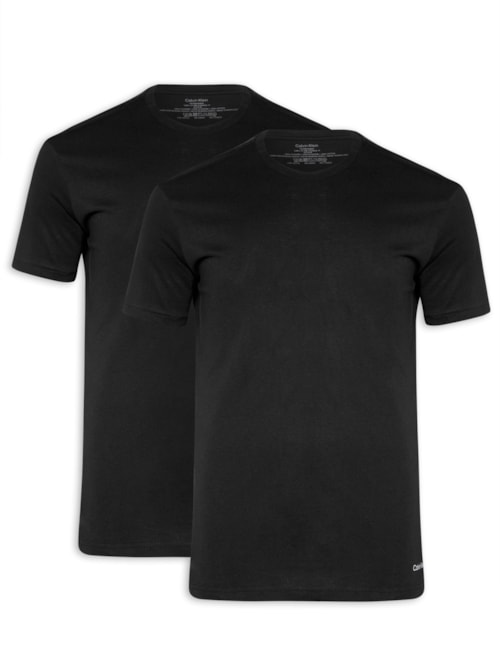 Kit 2 Camisetas Masculinas Básicas Gola Careca Em Algodão Kit 2 Camisetas Masculinas Básicas Gola Careca Em Algodão