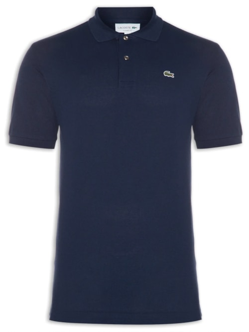 Polo Masculina Original Classic Fit L12.12 Em Piquet De Algodão - Azul