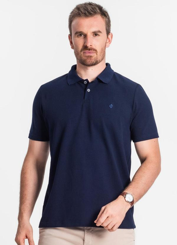 Camisa Polo Masculina - Azul