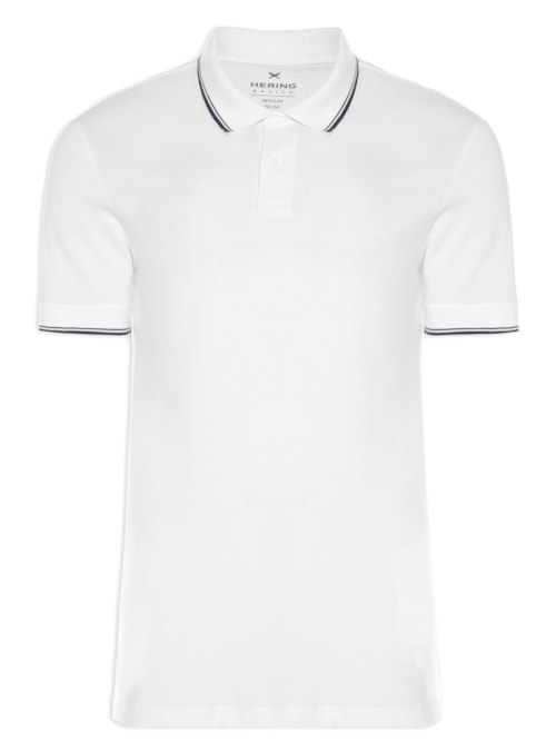 Polo Masculina Manga Curta - Branco Polo Masculina Manga Curta - Branco