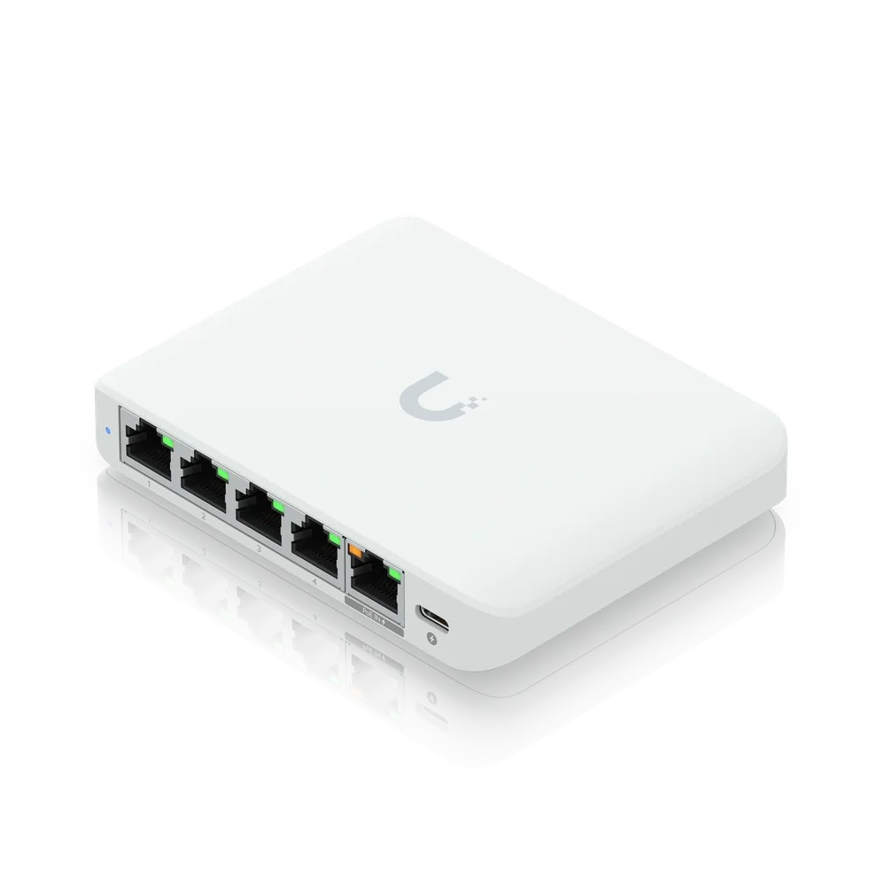 Switch Ubiquiti UniFi USW-FLEX 5 Portas 2.5G PoE+ Gigabit