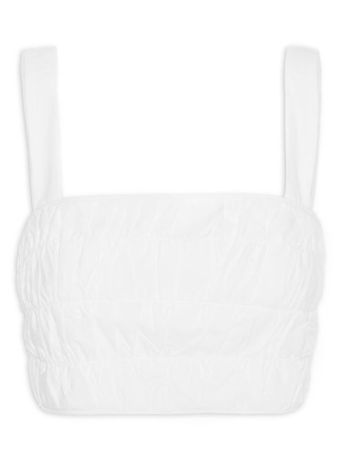 Top Cropped Pespontos - Branco Top Cropped Pespontos - Branco