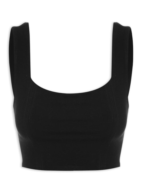 Top Estruturado Bandagem - Preto Top Estruturado Bandagem - Preto