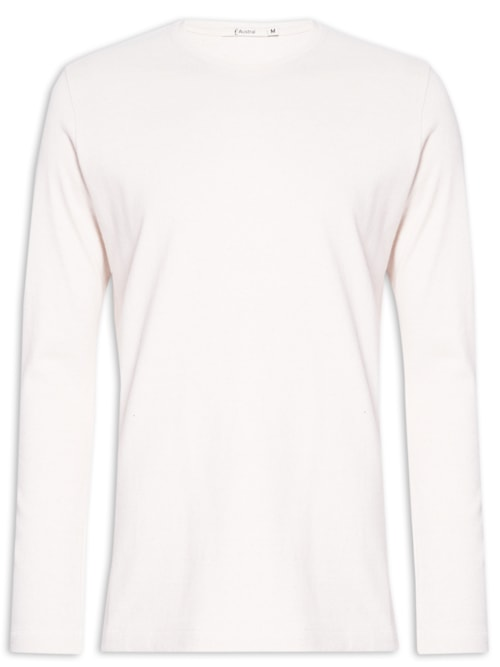 Blusa Masculina Malha Rino - Bege Blusa Masculina Malha Rino - Bege