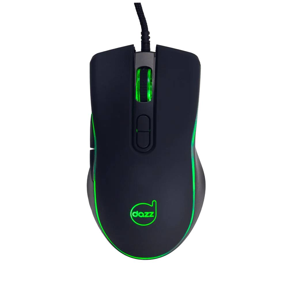 Mouse Gamer Dazz GMO1000 7 Botões C/ Fio 3600 DPI Rainbow Preto - 62000178