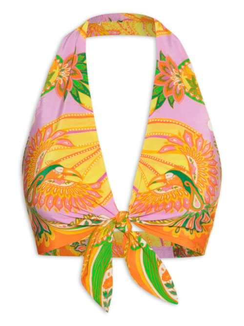Top Lenço Tucano - Rosa Top Lenço Tucano - Rosa