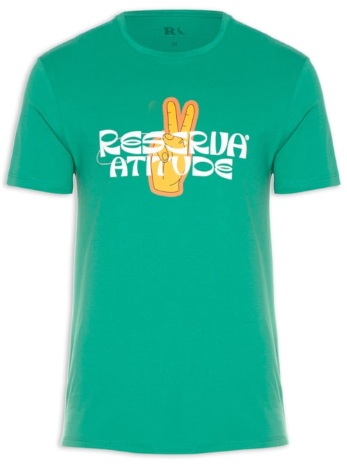 Camiseta Estampada Atitude - Verde Camiseta Estampada Atitude - Verde