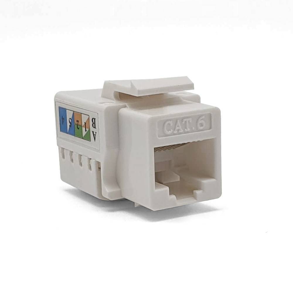 Conector Fêmea/Keystone Plus Cable LA-K61 RJ45 CAT6 90 Graus Conector Fêmea/Keystone Plus Cable LA-K61 RJ45 CAT6 90 Graus