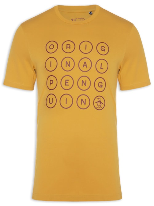 Camiseta Masculina Original Estampada - Amarelo