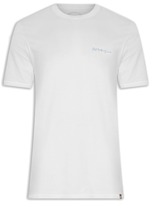 Camiseta Masculina Tinturada Peixinhos - Branco