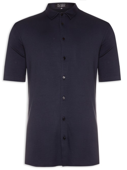 Camisa Masculina Manga Curta Heaven - Azul Camisa Masculina Manga Curta Heaven - Azul