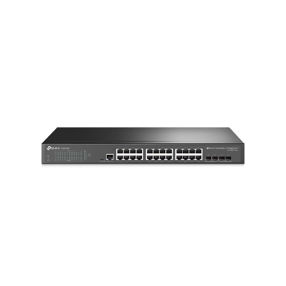 Switch Gerenciável TP-Link Gigabit 24 Portas 4 Slots SFP - TL-SG3428 PPB Switch Gerenciável TP-Link Gigabit 24 Portas 4 Slots SFP - TL-SG3428 PPB