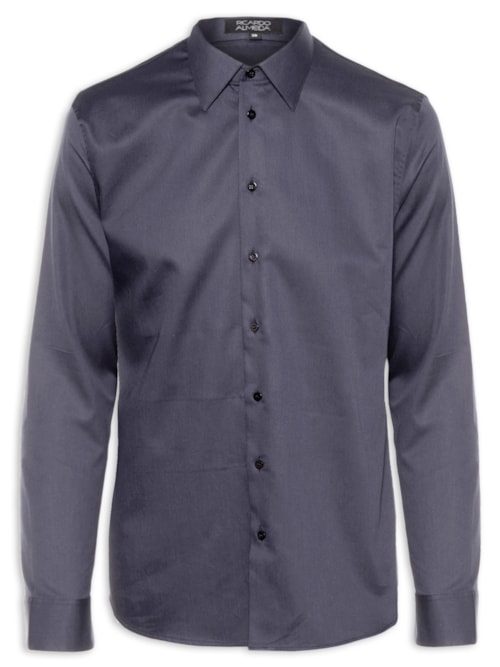 Camisa Masculina Manga Longa Hampt Ca14 Mpro Soc Co - Cinza
