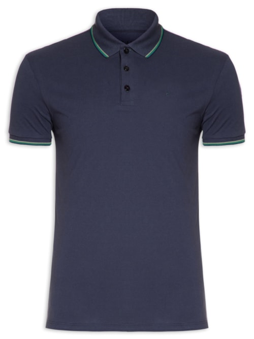 Polo Masculina Piquet Easa Frisos Classic Manga Curta - Roxo Polo Masculina Piquet Easa Frisos Classic Manga Curta - Roxo