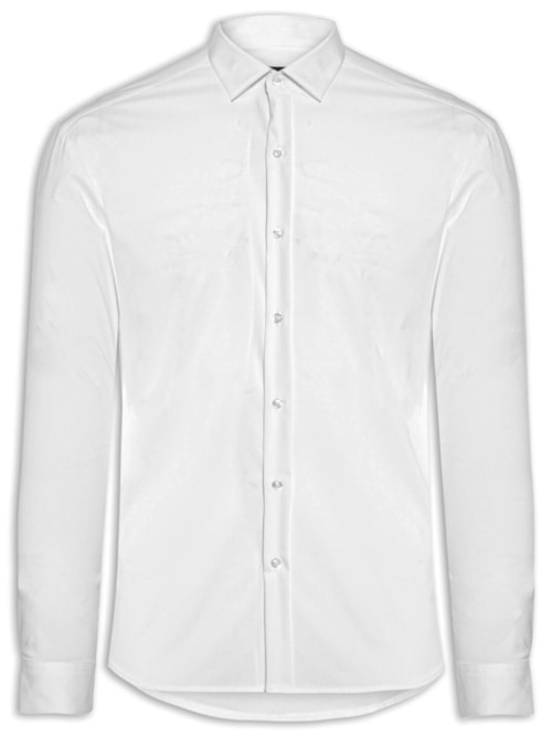 Camisa Masculina Manga Longa Tecnológica Continua - Branco Camisa Masculina Manga Longa Tecnológica Continua - Branco