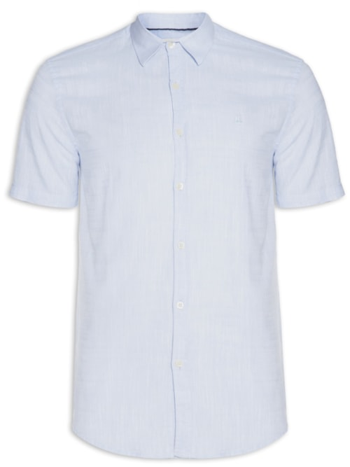 Camisa Masculina Manga Curta Buzios New - Azul Camisa Masculina Manga Curta Buzios New - Azul