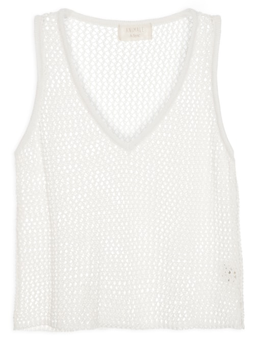 Regata Feminina Tricot - Off White Regata Feminina Tricot - Off White