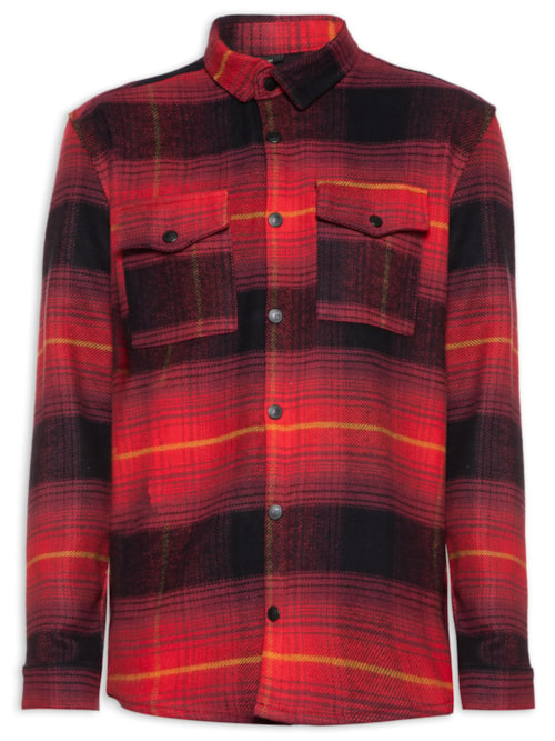 Jaqueta Masculina Xadrez - Vermelho Jaqueta Masculina Xadrez - Vermelho