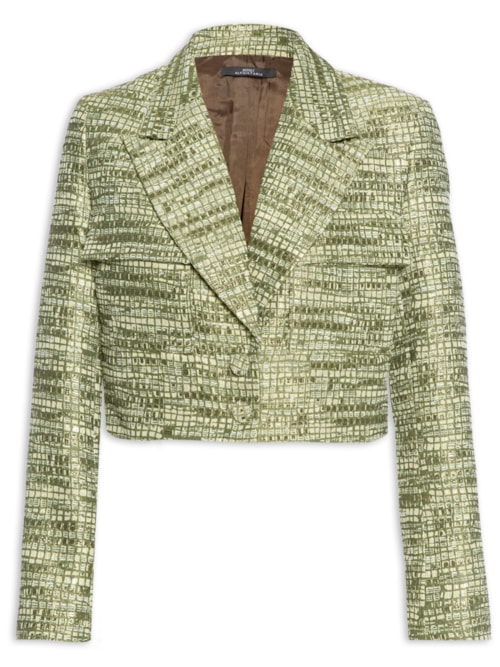 Jaqueta Feminina Jacquard - Dourado Jaqueta Feminina Jacquard - Dourado