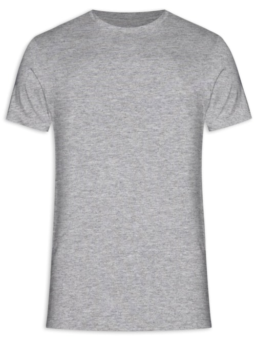 Camiseta Masculina Viscolycra - Cinza