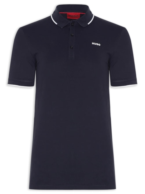 Polo Masculina Dinoso - Azul