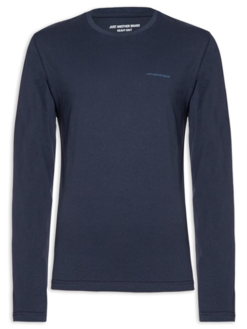 Camiseta Masculina Manga Longa Heavy Knit - Azul Camiseta Masculina Manga Longa Heavy Knit - Azul