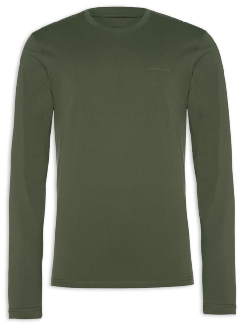 Camiseta Masculina Manga Longa Heavy Knit - Verde