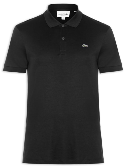 Pólo Masculina Regular Fit Em Algodão Pima - Preto Pólo Masculina Regular Fit Em Algodão Pima - Preto