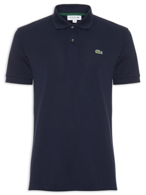 Polo Masculina L.12.21 Classic Fit Em Piquet De Algodão Orgânico - Azul Polo Masculina L.12.21 Classic Fit Em Piquet De Algodão Orgânico - Azul