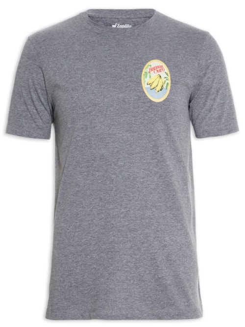 Camiseta Masculina Banana Ouro - Cinza Camiseta Masculina Banana Ouro - Cinza