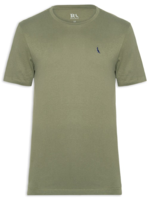 Camiseta Masculina Manga Curta Gola Careca - Verde Camiseta Masculina Manga Curta Gola Careca - Verde