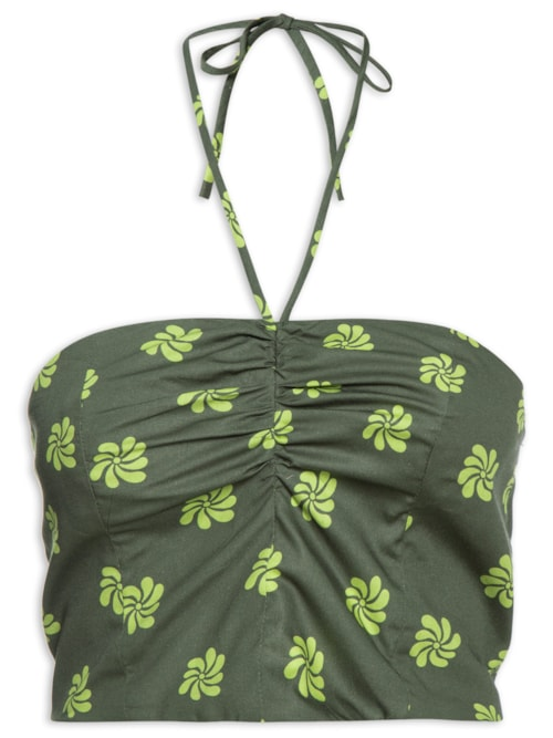 Cropped Estampa Gira - Verde Cropped Estampa Gira - Verde