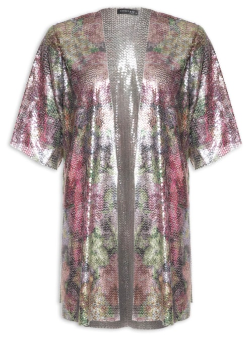 Kimono Carnaval Paetê - Rosa Kimono Carnaval Paetê - Rosa