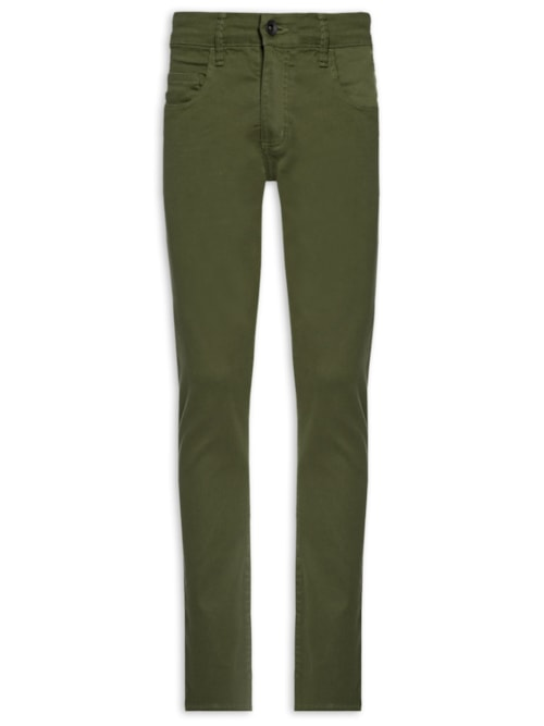 Calça Masculina Skinny Color - Verde