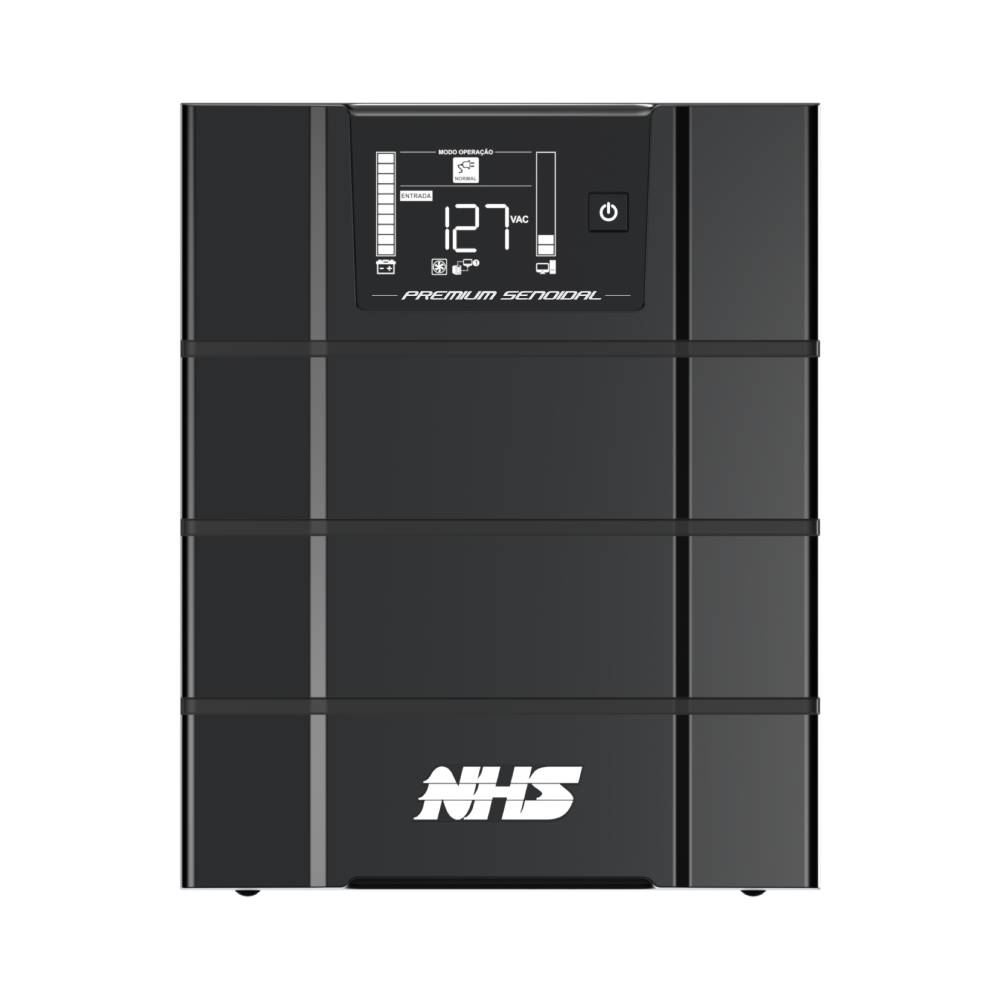 Nobreak NHS Premium Senoidal GIII 2400VA Ent Bivolt Sai 220V ou Conf 120V 6x9Ah 72V 8 Tomadas - 91.C0.024301
