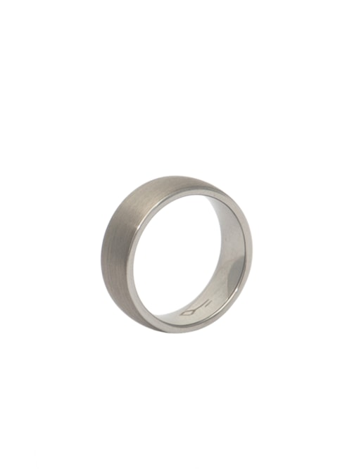 Anel Plain Grey Em Metal - Prata Anel Plain Grey Em Metal - Prata