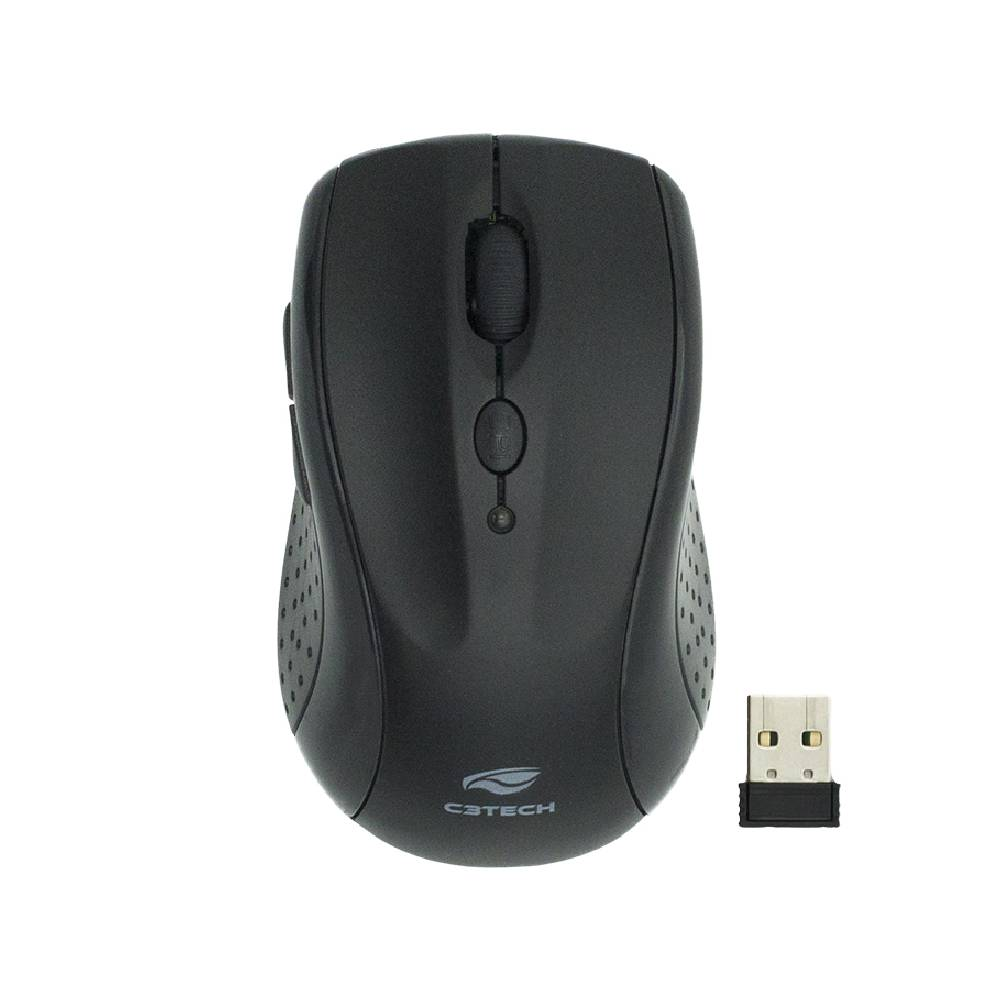 Mouse C3Tech M-BT12BK 6 Botões Wireless Bluetooth 1600DPI Preto