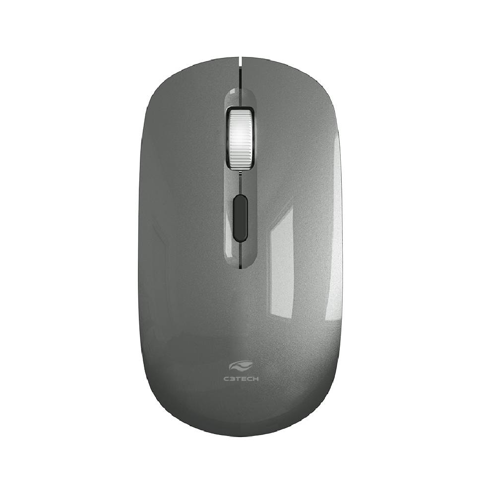 Mouse C3Tech M-W80GY 4 Botões Wireless 1600DPI Cinza