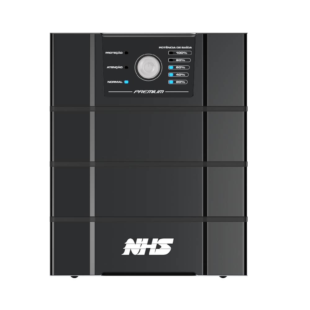 Nobreak NHS Premium GII 3000VA Ent Bivolt Sai 120V ou Conf 220V 3x17Ah 36V 8 Tomadas - 90.E0.030102