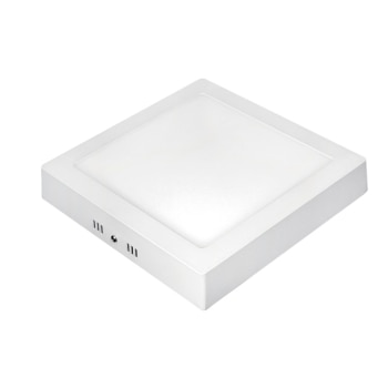 Painel Plafon LED de Sobrepor 30 cm Taschibra Quadrado 24W, Luz Branca 6500K