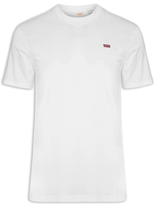 Camiseta Masculina Classic Fit Manga Curta Original Housemark Com Logo - Branco Camiseta Masculina Classic Fit Manga Curta Original Housemark Com Logo - Branco