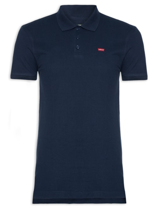 Polo Masculina Levi´s Housemark Classic Fit HM Com Logo - Levi's - Azul Polo Masculina Levi´s Housemark Classic Fit HM Com Logo - Levi's - Azul