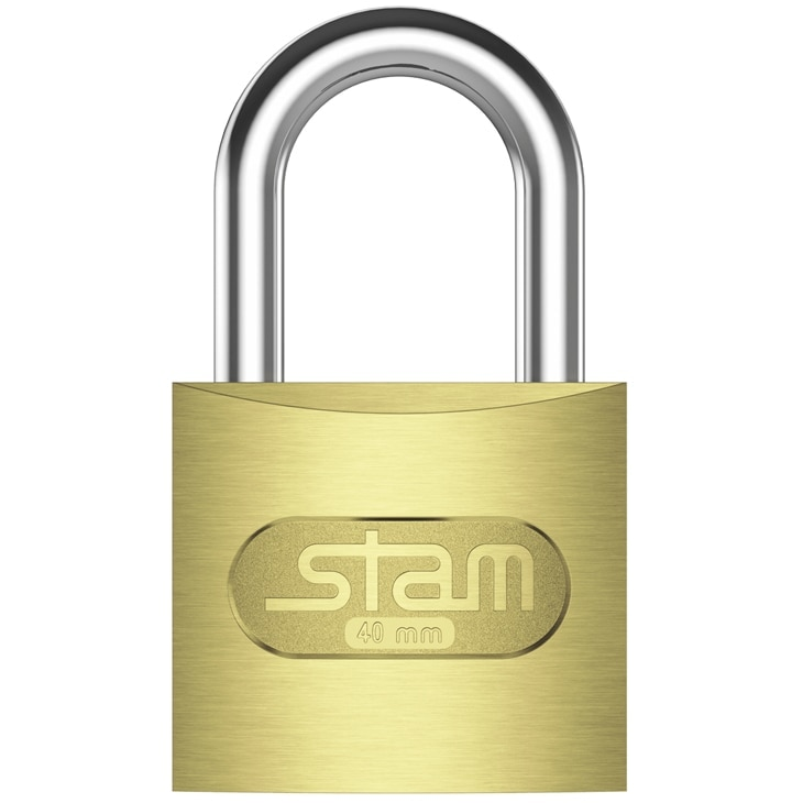Cadeado Haste Média Stam com Chave 40 mm 90401