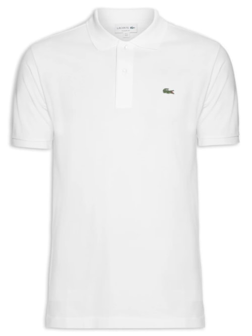 Polo Masculina Classic Fit L.12.12 Em Piquet De Algodão - Branco Polo Masculina Classic Fit L.12.12 Em Piquet De Algodão - Branco
