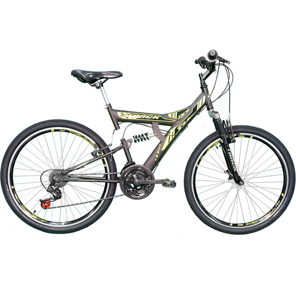 Bicicleta Aro 26 Dupla Suspensão TK3 Track TB 300, 21 marchas, Preto Bicicleta Aro 26 Dupla Suspensão TK3 Track TB 300, 21 marchas, Preto