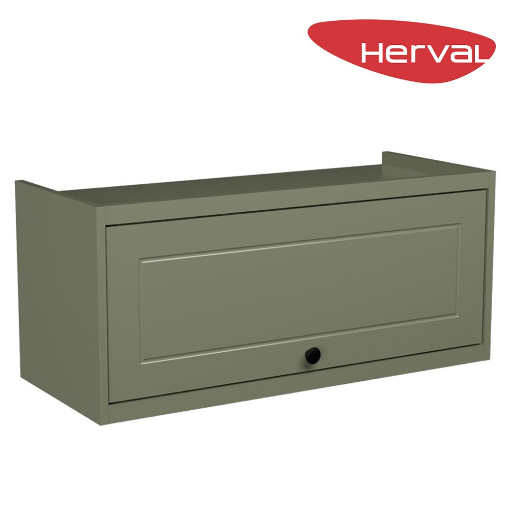 Armário Aéreo de Cozinha 1 Porta Herval Liz, Verde 80 cm