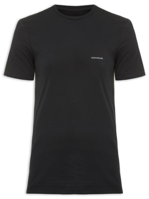 Camiseta Masculina Cjk Logo Básico Peito - Preto