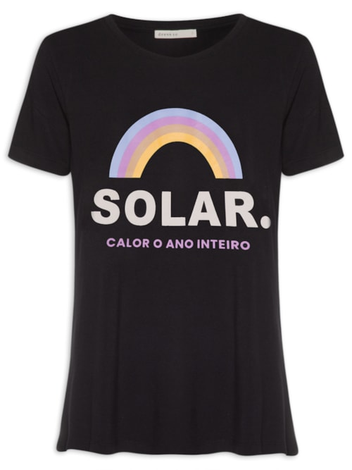 Blusa Silk Solar - Preto Blusa Silk Solar - Preto