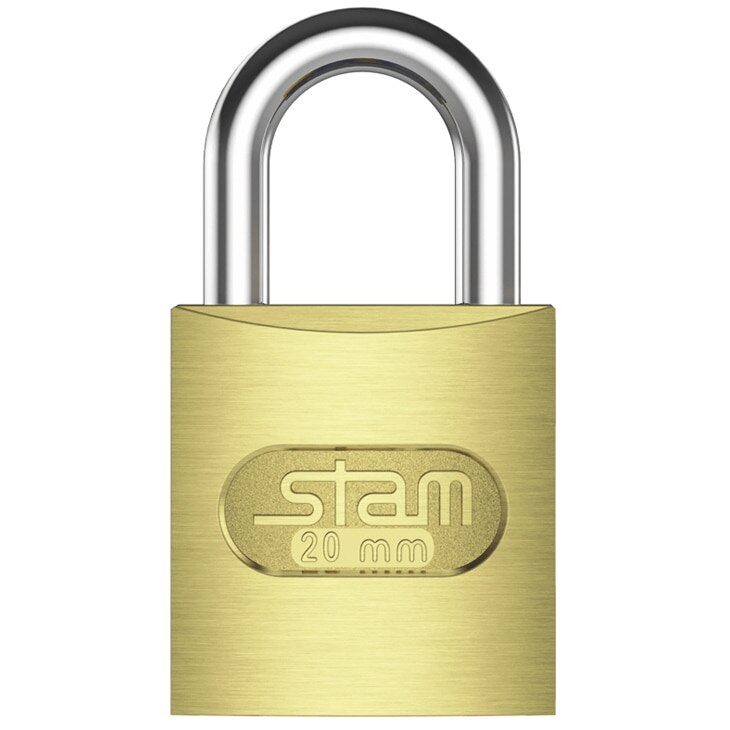 Cadeado Haste Média Stam com Chave 20 mm 9007 Cadeado Haste Média Stam com Chave 20 mm 9007